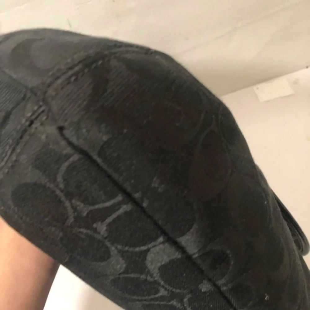 Coach signature black soho y2k hobo flap bag f13738